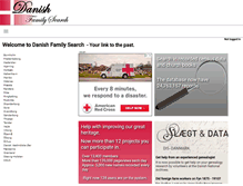 Tablet Screenshot of danishfamilysearch.com